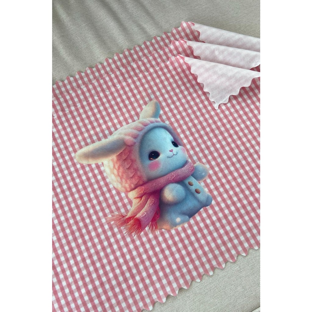 Montefair Yıkanabilir Karakterli Ilkokul ve Okul Öncesi Beslenme Örtüsü Beslenme Bezi 3 Adet 35 x 50 cm - Pembe - Beyaz Diğer Fiyatı