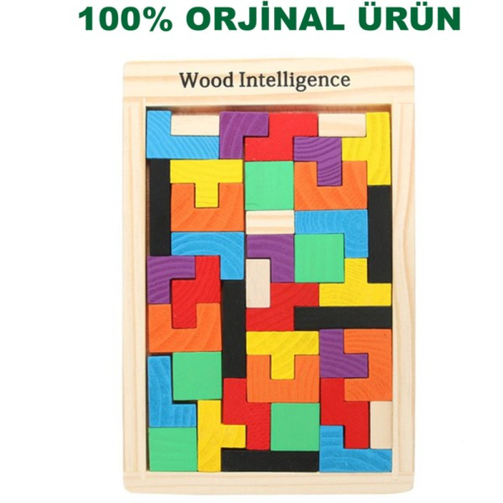 Montessori Ahşap Tetris & Blok Puzzle Zeka Oyuncağı Seti Bebek Oyuncakları Fiyatı