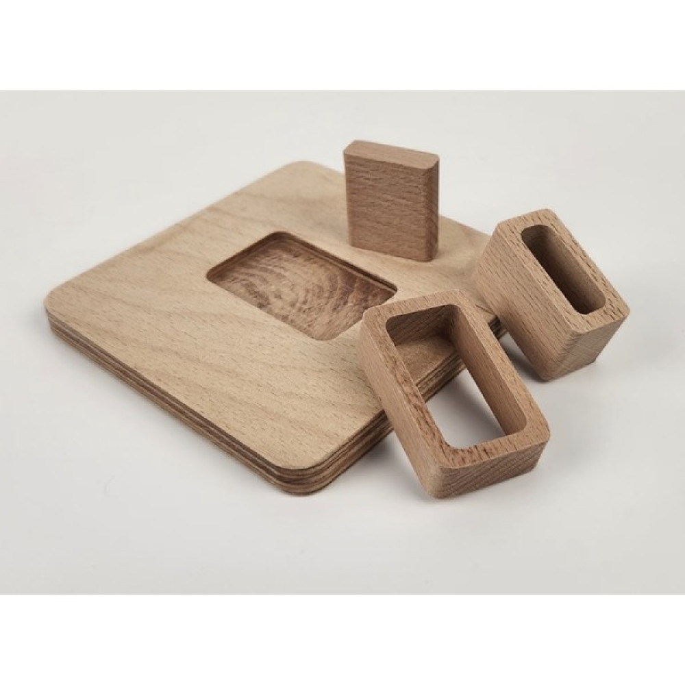 Montessori Doğal Ahşap Eğitici Oyuncak Blok Dikdörtgen Puzzle Oto Boyaları Fiyatı