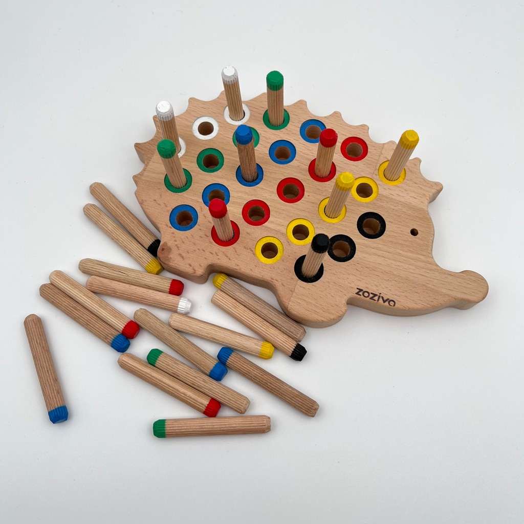 Montessori Eğitici Ahşap Oyuncak – Tak Çıkar Renkli Ahşap Kirpi Oyuncak - Kirpi Tak-Çıkar Oyuncağı Anne Bebek Oyuncak Fiyatı