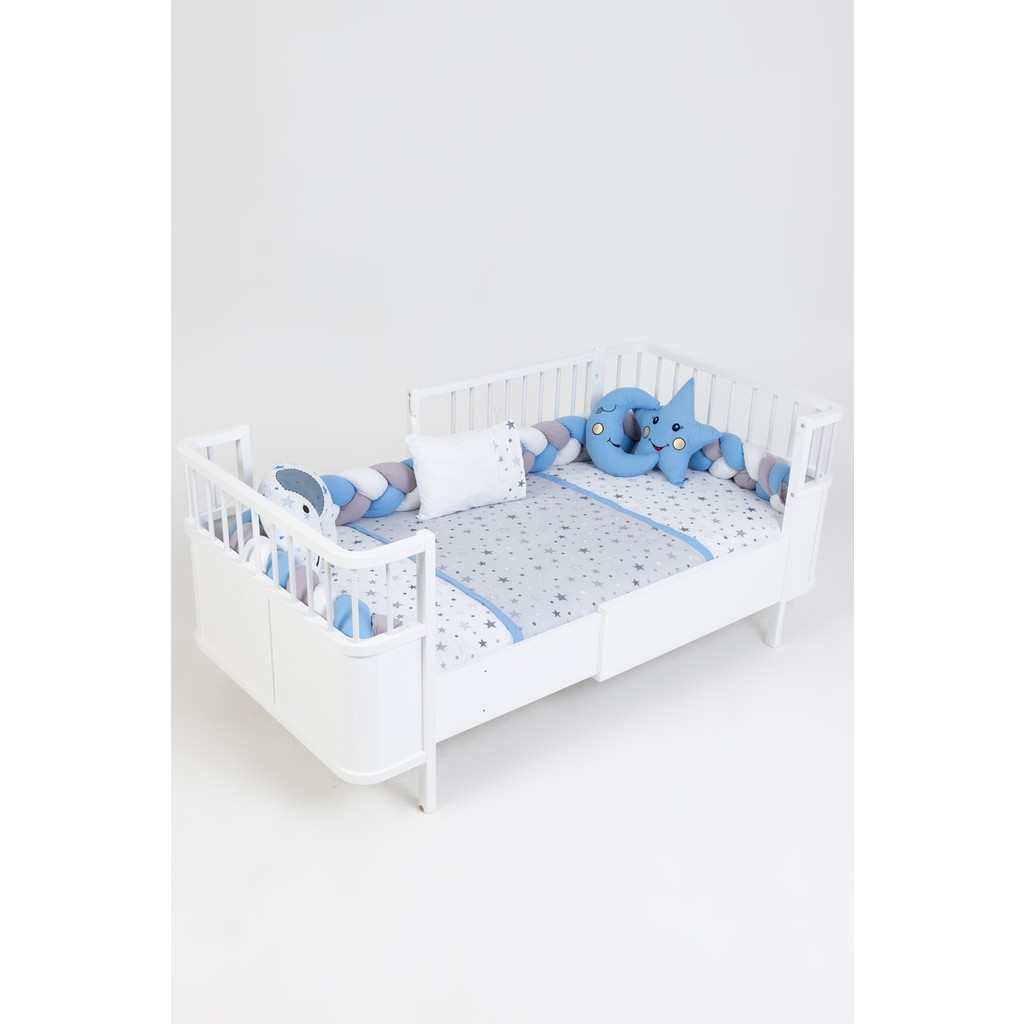 Montessori Karyola Uyku Seti 3'lü Örgü 90X190, 100X200 cm - Mavi - 90 x 190 cm SSD / Solid State Drive Fiyatı