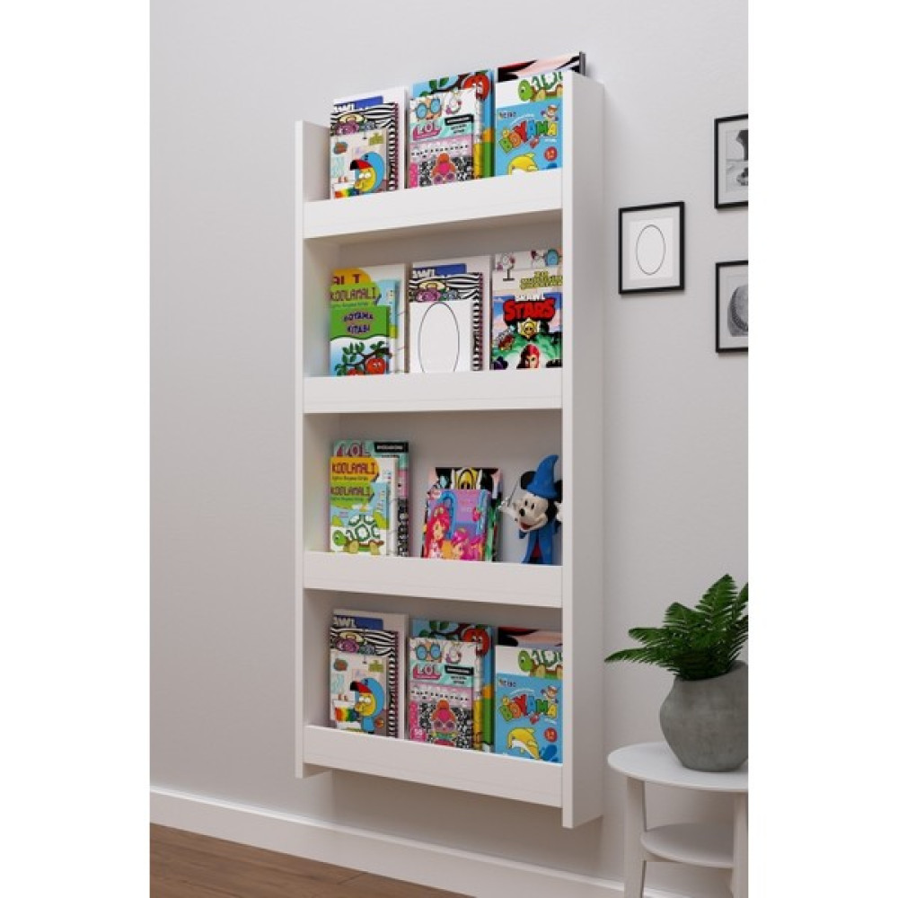 Montessori Kitaplık Eğitici Çocuk Kitaplığı 4 Raflı Kitaplık Fiyatı