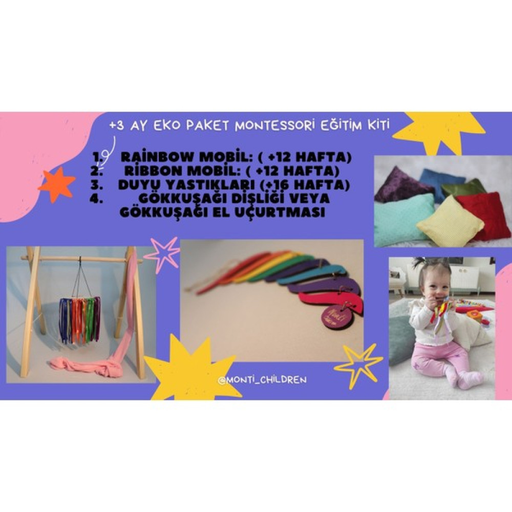 Monti Children +3 Ay Eko Paket Montessori Eğitim Kiti Oto Boyaları Fiyatı
