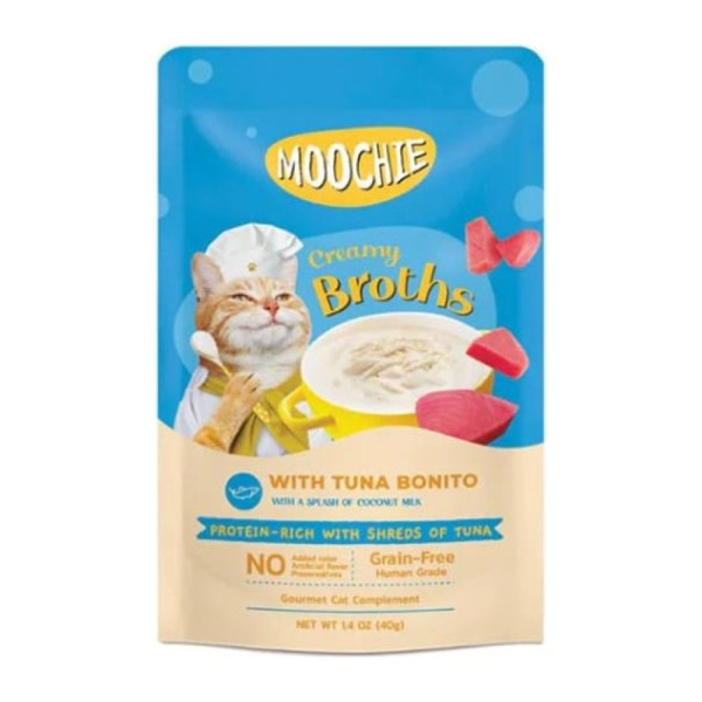Moochie Parça Ton Balıklı Palamutlu Tahılsız Kedi Çorbası 40GR Evcil Hayvan Ürünleri Fiyatı
