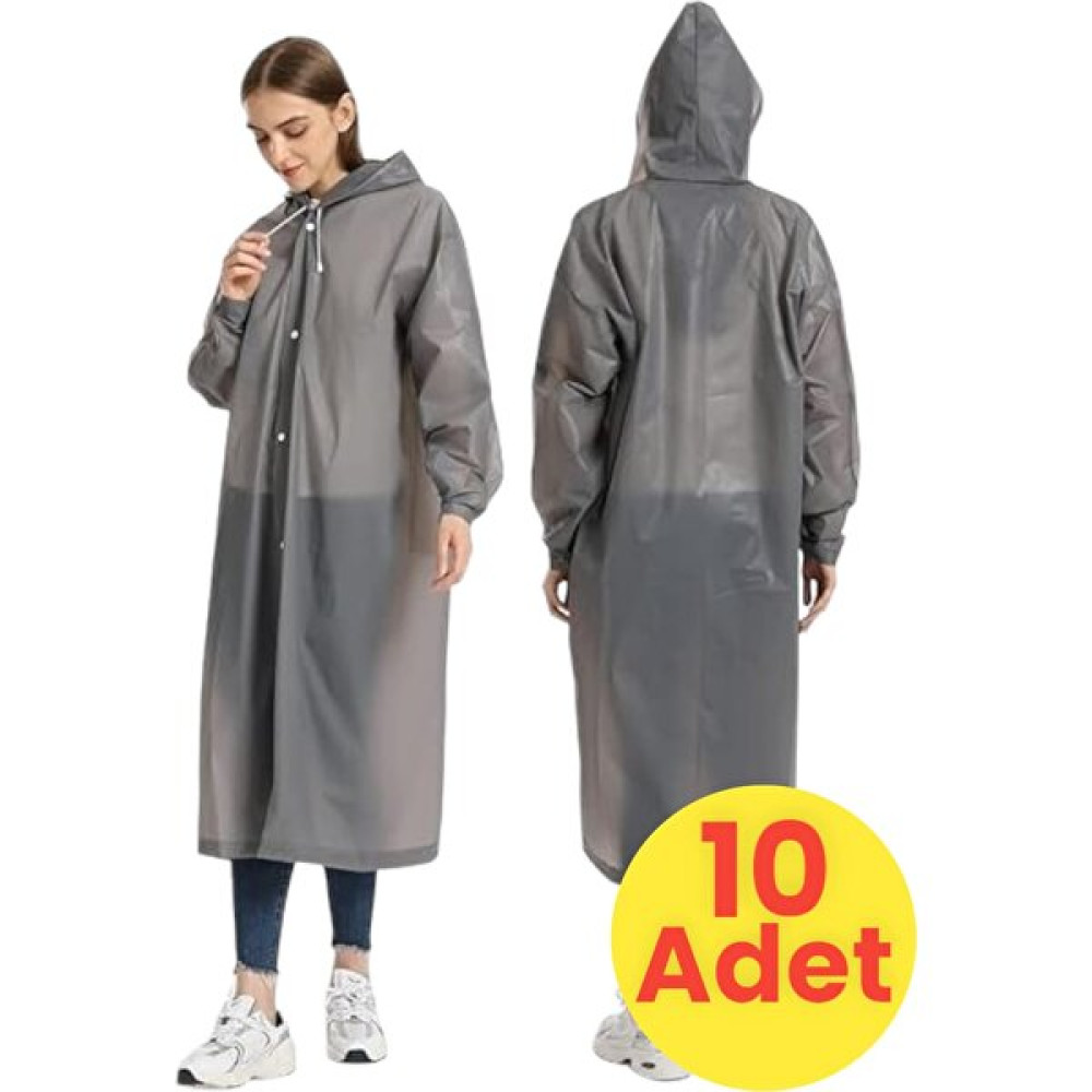 Mood Agenda Kadın Rüzgar Geçirmez Kapüşonlu Yağmurluk Eva Yağmurluk 10 Adet Kadın Yağmurluk Fiyatı