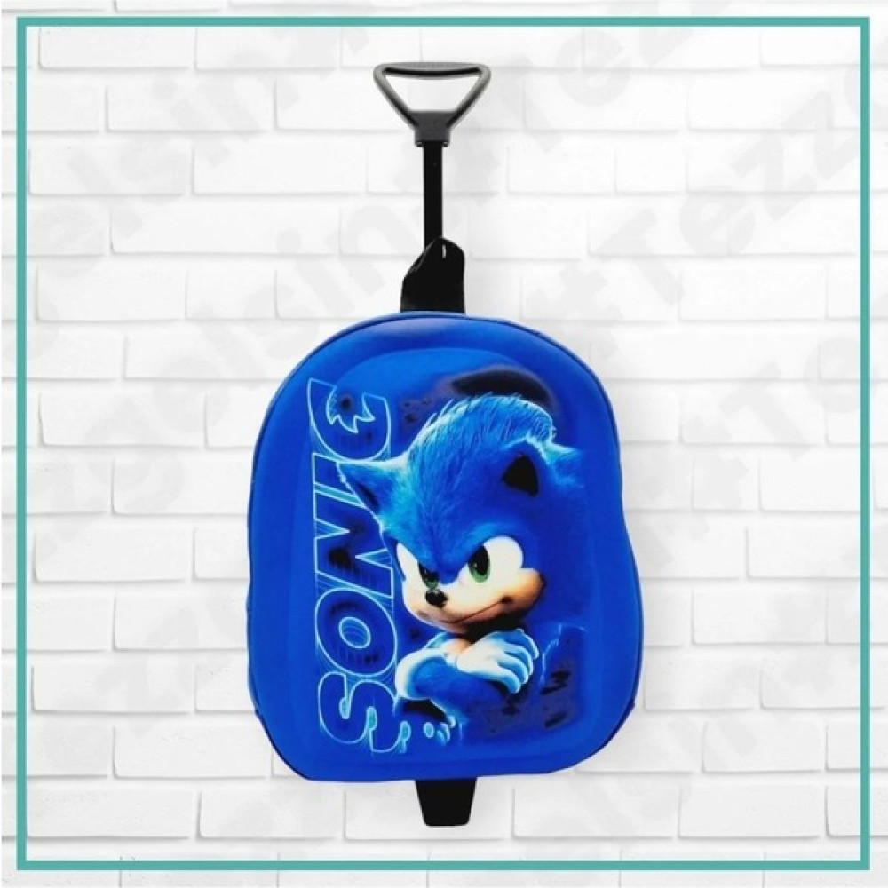 Mood Agenda Kirpi Sonic 3D Baskılı Anaokulu Kreş Çekçekli Tekerli 2-6 Yaş Sırt Çantası ve Okul Çantası Erkek Sırt Çantası Fiyatı