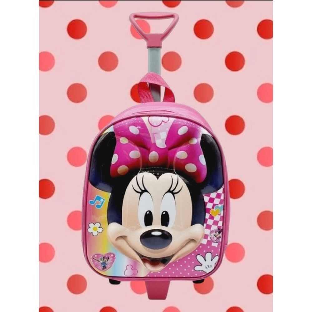 Mood Agenda Kız Çocuk Minnie Baskılı Çekçekli Anaokulu Kreş Okul Çantası Sırt Çantası Unisex Sırt Çantası Fiyatı