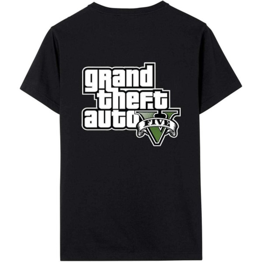 Mood Gta 5 Baskılı T-Shirt 14 - 15 (176) Yaş Beden - Siyah - Mood Erkek T-shirt Fiyatı