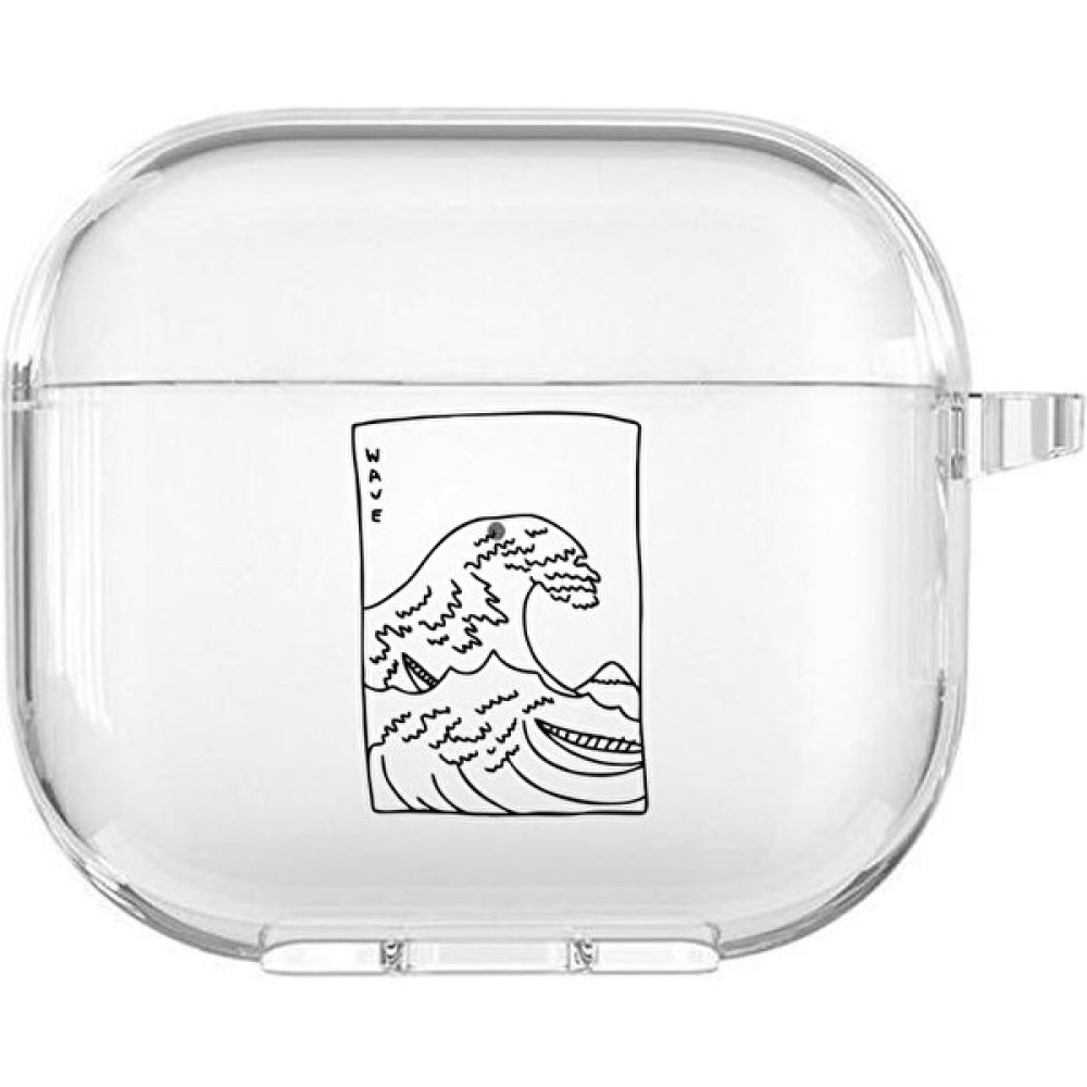 Moodcase Apple Airpods 3. Nesil Uyumlu Kagawa Wave Desenli Premium Silikonlu Şeffaf Airpods Kılıfı - Renkli Cep Telefonu Aksesuarı Fiyatı