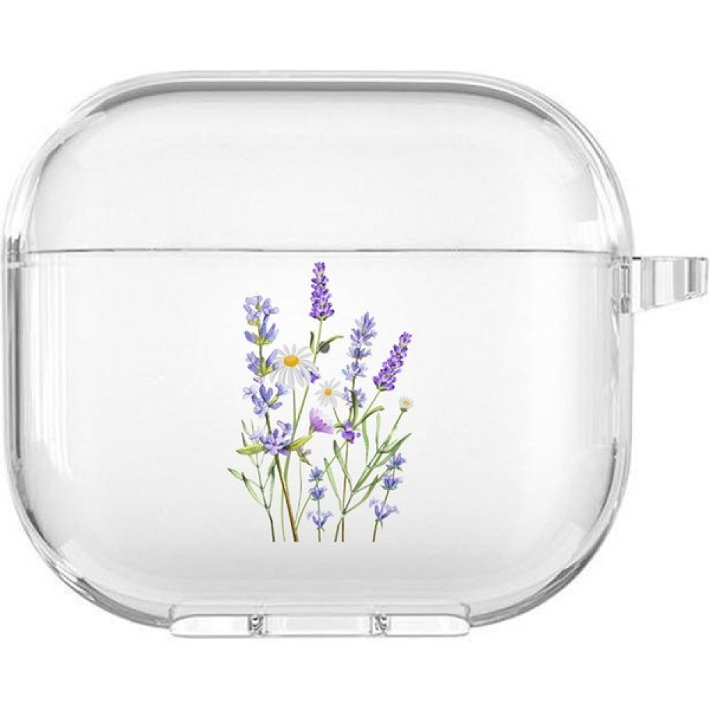 Moodcase Apple Airpods 3. Nesil Uyumlu Lavender Desenli Premium Silikonlu Şeffaf Airpods Kılıfı - Renkli Cep Telefonu Aksesuarı Fiyatı