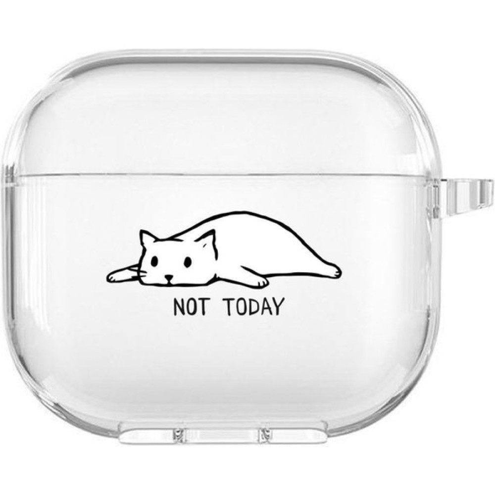 Moodcase Apple Airpods 3. Nesil Uyumlu Not Today Desenli Premium Silikonlu Şeffaf Airpods Kılıfı Cep Telefonu Aksesuarı Fiyatı
