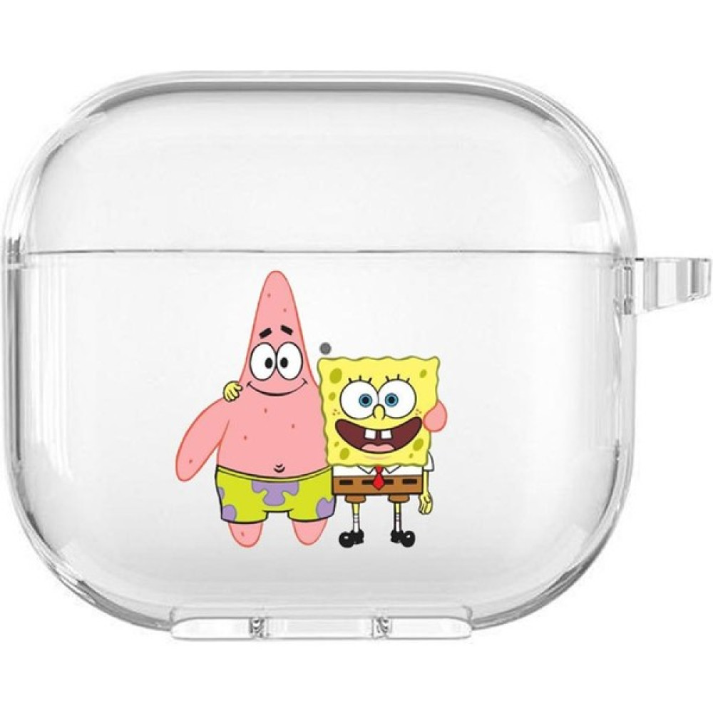 Moodcase Apple Airpods 3. Nesil Uyumlu Sünger Bob ve Patrick Desenli Premium Silikonlu Şeffaf Airpods Kılıfı - Renkli Cep Telefonu Aksesuarı Fiyatı