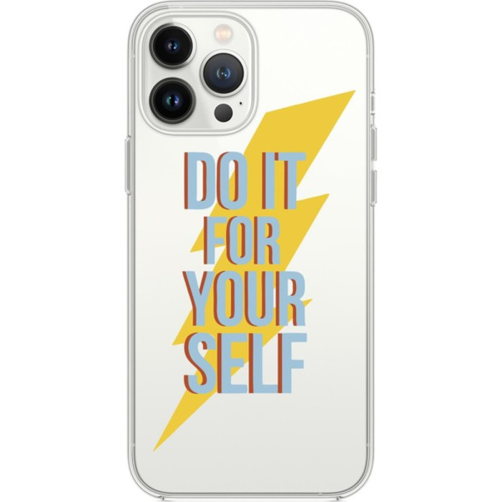 Moodcase iPhone 13 Pro Max Uyumlu Do It Desenli Premium Silikonlu Şeffaf Kılıf Cep Telefonu Kılıfı Fiyatı