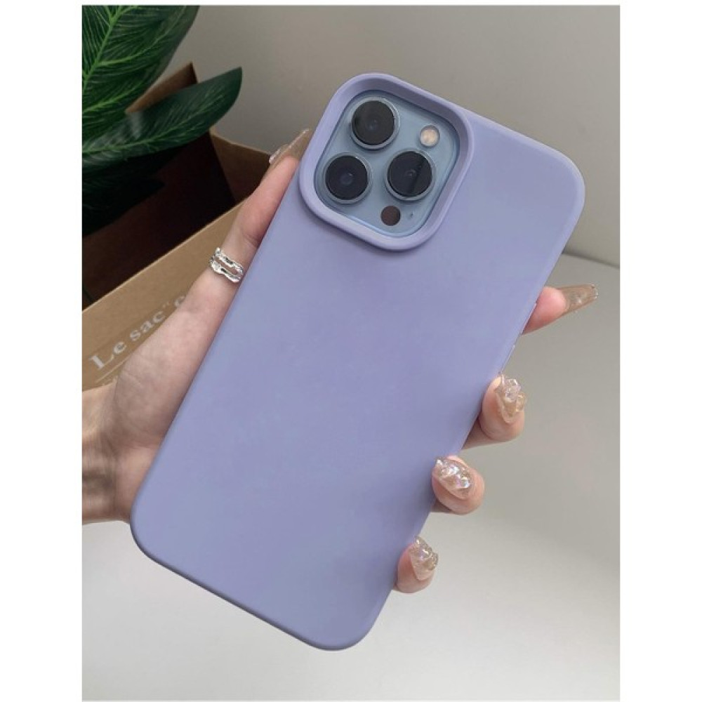 Moodcase iPhone 14 Pro Max Uyumlu Premium Silikonlu Lansman Telefon Kılıfı - Mor Cep Telefonu Kılıfı Fiyatı