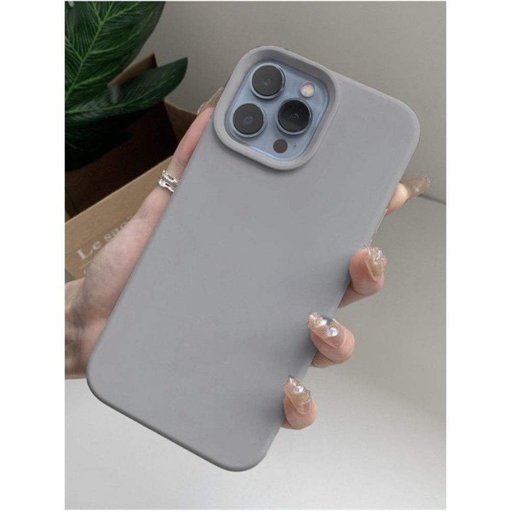 Moodcase iPhone 14 Pro Uyumlu Premium Silikonlu Lansman Telefon Kılıfı - Gri Cep Telefonu Kılıfı Fiyatı