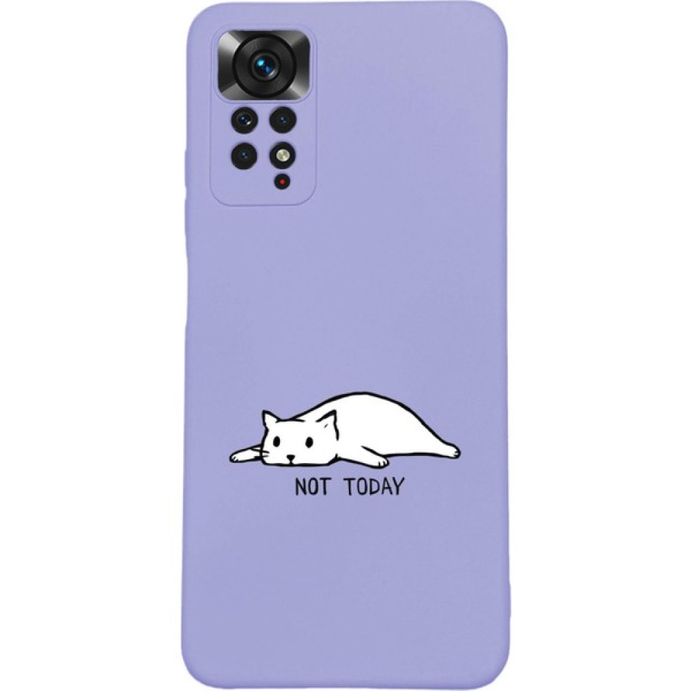 Moodcase Xiaomi Redmi Note 11 Uyumlu Not Today Desenli Premium Silikonlu Lansman Telefon Kılıfı - Lila Cep Telefonu Kılıfı Fiyatı