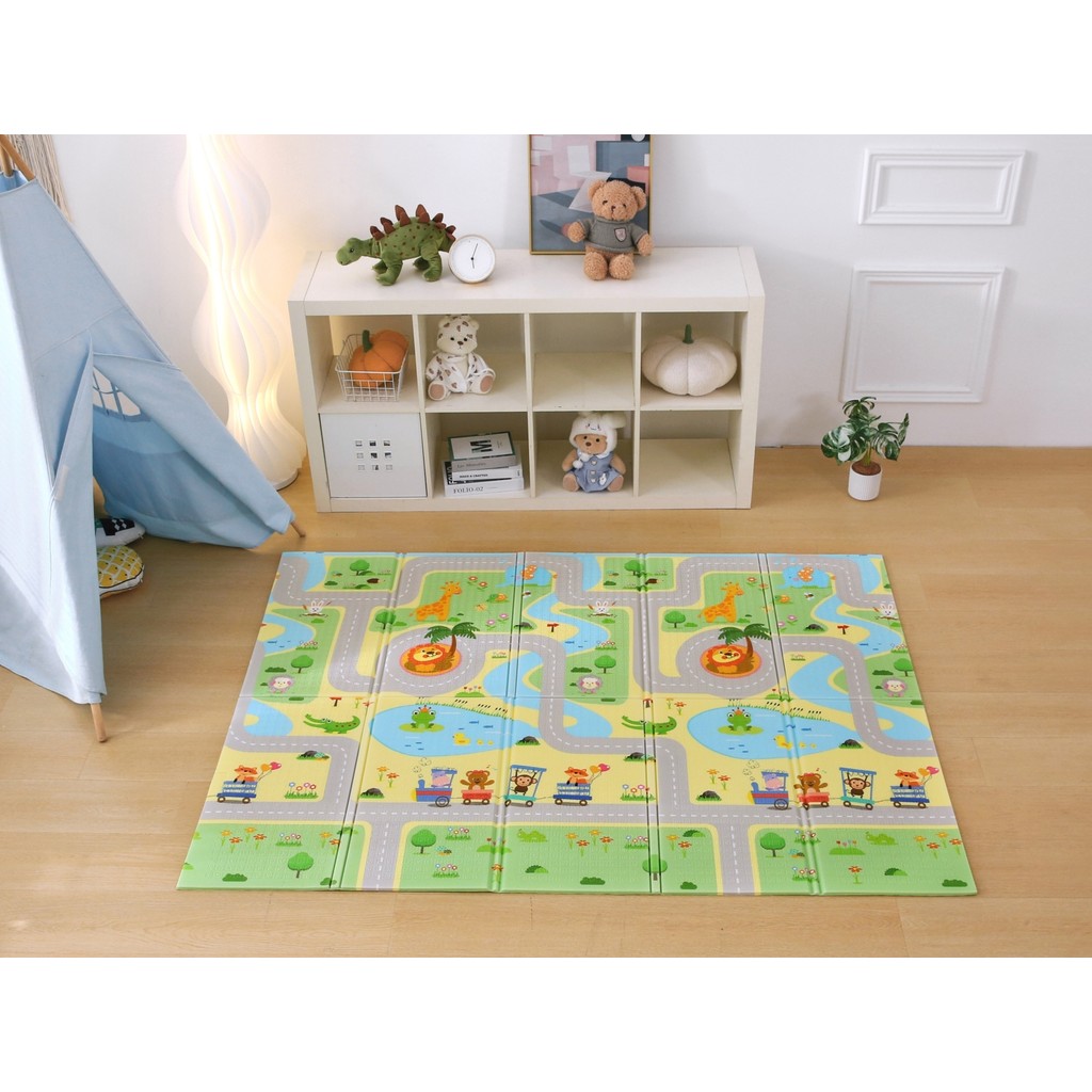 Mooie Baby's Funny Zoo Katlanabilir Çift Taraflı Oyun Matı Oyun Halısı 150 x 180 x 1 cm - Antrasit - 150 x 180 cm SSD / Solid State Drive Fiyatı