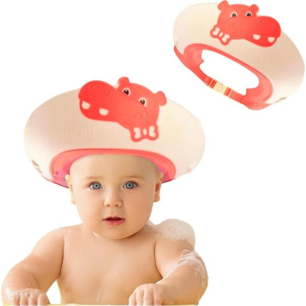 Mooie Baby's Hippo Banyo Şapkası - Pembe Bebek Banyo-Tuvalet Fiyatı