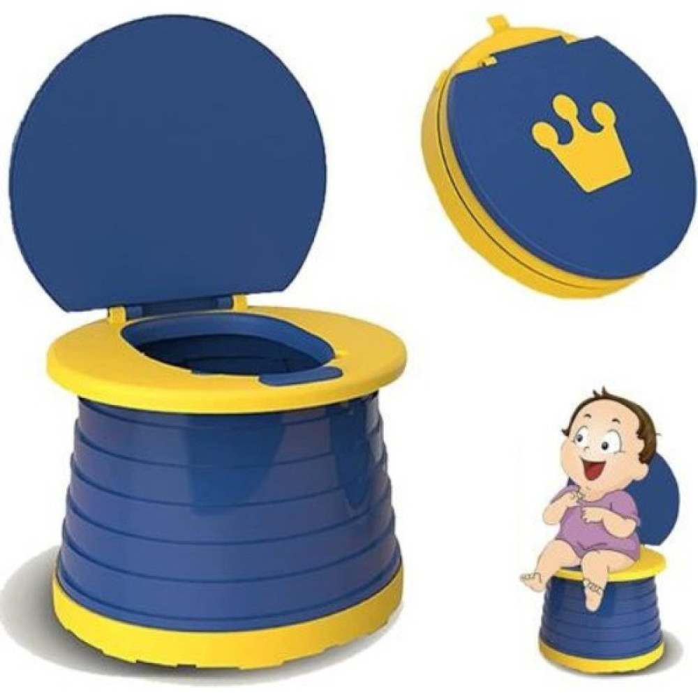 Mooiebaby's Katlanabilir Çocuk Tuvaleti, Çok Fonksiyonlu Alıştırma Tuvaleti, Carry Potty , Taşınabilir Lazımlık (Mavi) - Mavi Bebek Lazımlık Fiyatı