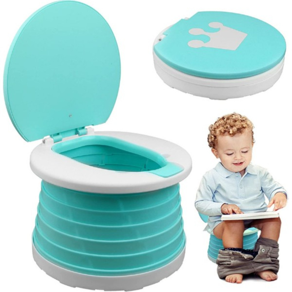 Mooiebaby's Katlanabilir Çocuk Tuvaleti, Çok Fonksiyonlu Alıştırma Tuvaleti, Carry Potty , Taşınabilir Lazımlık(Yeşil) - Yeşil Bebek Lazımlık Fiyatı