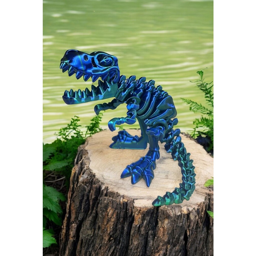 Mooiebaby's Sevimli Iskelet Trex - Hareketli Organik Oyuncak - 3D Baskı - Dinazor Anne Bebek Oyuncak Fiyatı