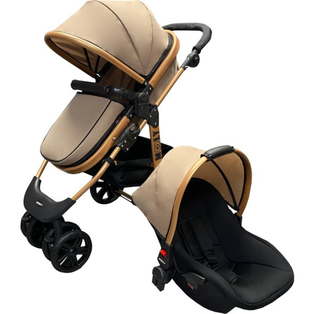 Mooly SC-2401 Travel Sistem Bebek Arabası - Gold Kahve - Gold - Kahve Bebek Arabası-Puset Aksesuarları Fiyatı