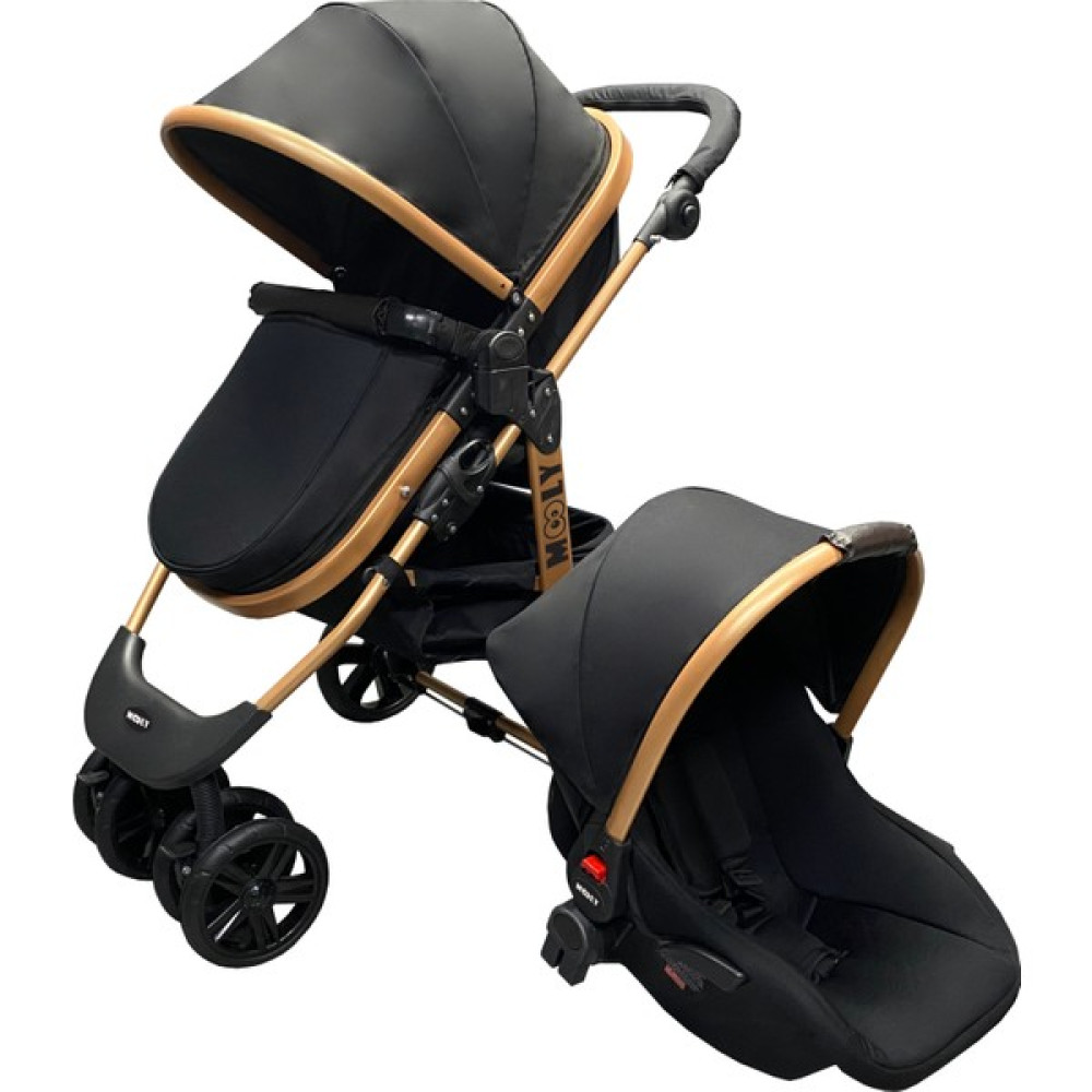 Mooly SC-2401 Travel Sistem Bebek Arabası - Gold Siyah - Gold - Siyah Bebek Arabası-Puset Aksesuarları Fiyatı