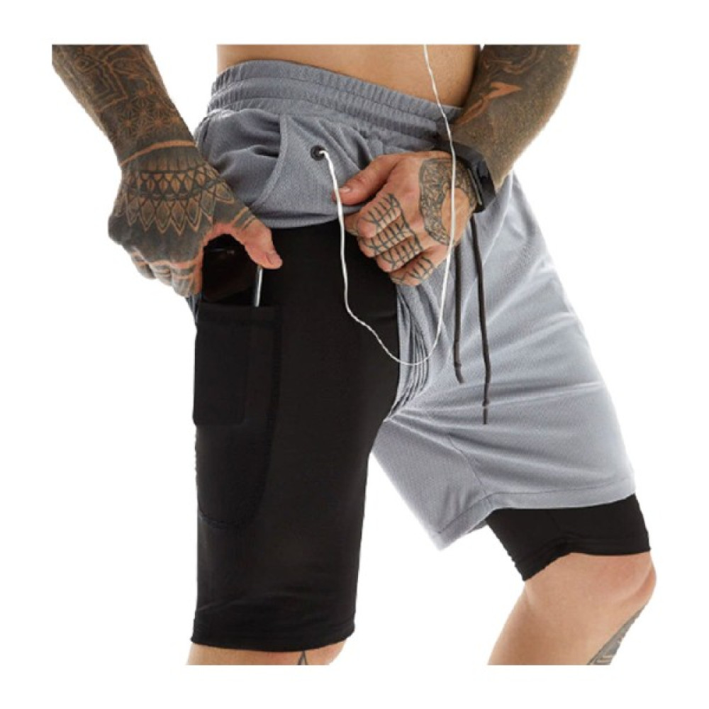Mooly Unisex Koşu ve Antrenman Sporcu Şortu - L Beden Açık Gri Şort & Kapri (Outdoor) Fiyatı