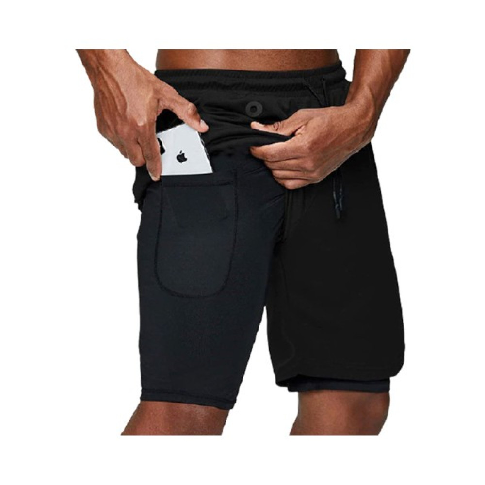 Mooly Unisex Koşu ve Antrenman Sporcu Şortu - L Beden Siyah Şort & Kapri (Outdoor) Fiyatı