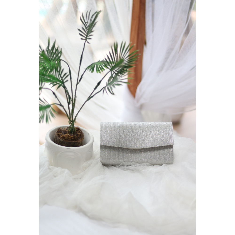 Moom Bag Kadın Simli Silver Mini Kutu Omuz Çantası Abiye Çanta Fiyatı