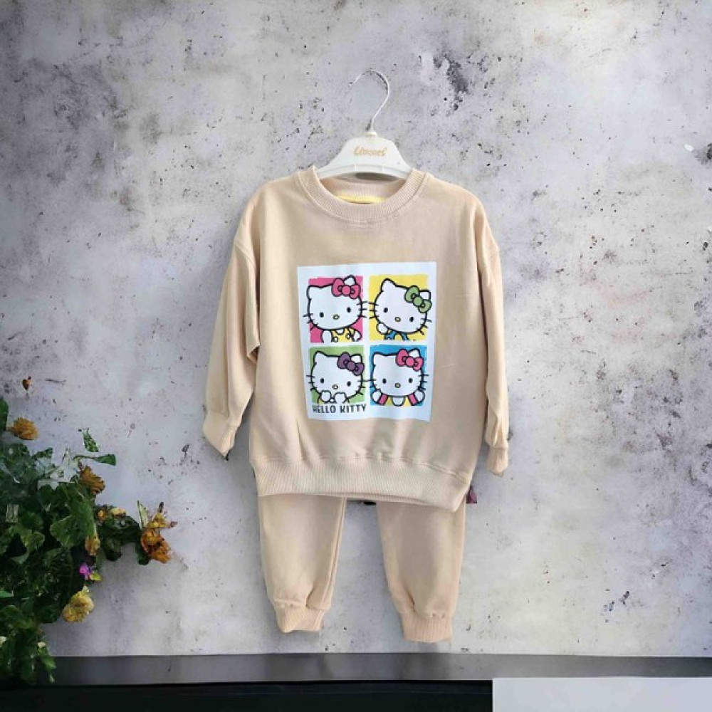 Moon Baby Kids Hello Kitty Çocuk Eşofman Takımı Kız Çocuk Eşofman Fiyatı