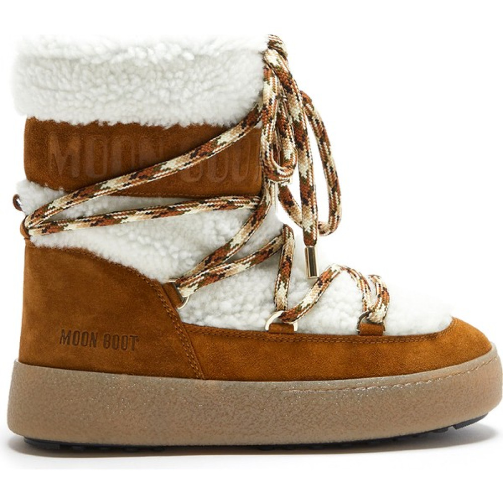 Moon Boot Kadın Kar Botu 24500500-001 Moon Boot Ltrack Shearling Whisky/off White Kadın Botları Fiyatı