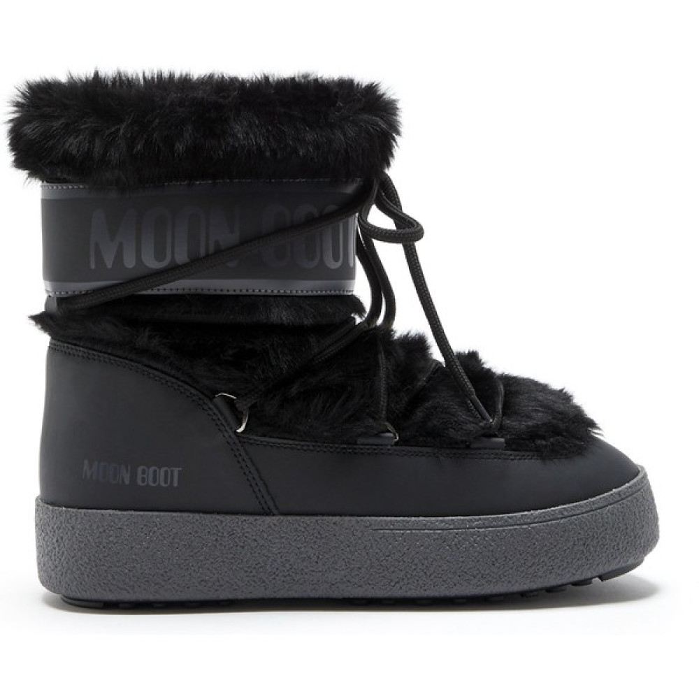 Moon Boot Kadın Kar Botu 24501300-001 Moon Boot Ltrack Faux Fur Black Kadın Botları Fiyatı
