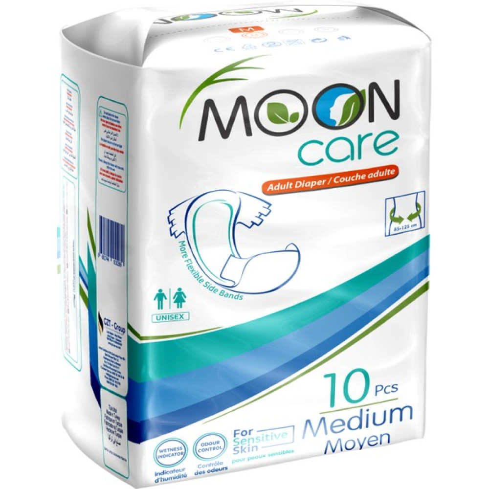 Moon Care Belbantlı Yetişkin Hasta Bezi - Medium - 10 Adet - M - Beyaz Hasta Bezleri ve Temizliği Fiyatı