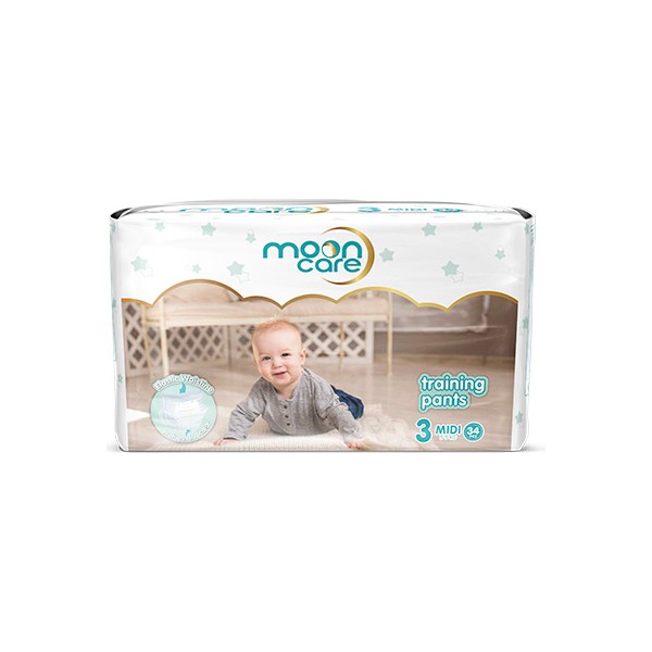 Moon Care Eco Paket Külot Bez- Midi 3 Numara-34 Adet Bebek Bezi-Alt Açma Fiyatı