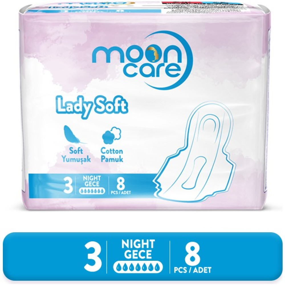 Moon Care Hijyenik Ped Lady Soft Yumuşak Gece (8 Ped) Oto Boyaları Fiyatı