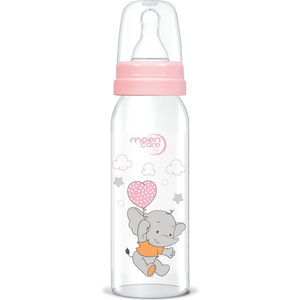 Moon Care Klasik PP Biberon 250 ml Açık Pembe Biberon Fiyatı