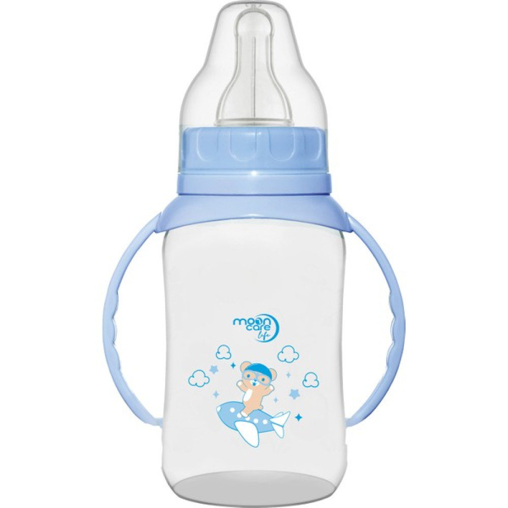 Moon Care Lıfe Klasik kulplu Pp Biberon 150 ml - Mavi Biberon Fiyatı
