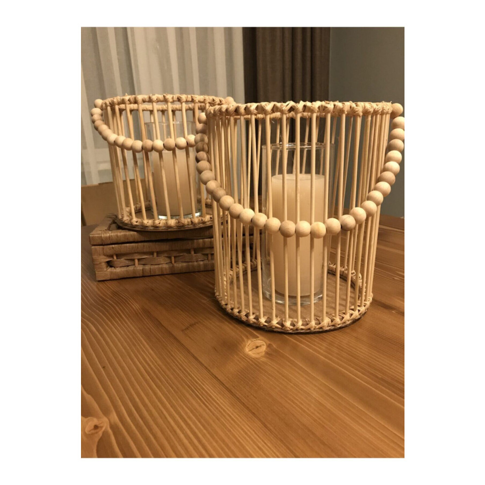 moon home design Bambu Çubuk Fener Sepet Şamdan Fiyatı