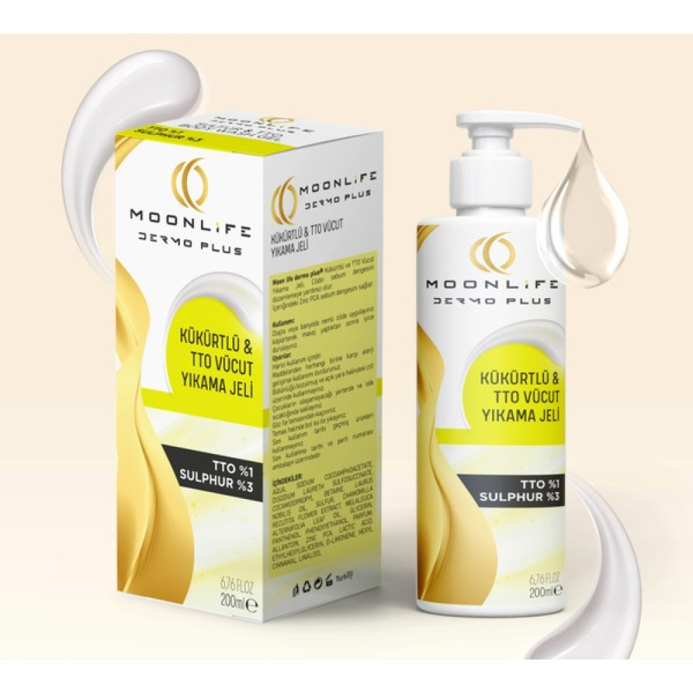 Moon Life Tto Kükürtlü Sülfür ( %3 ) Vücut Yıkama Jeli 200 ml Nemlendiriciler Fiyatı