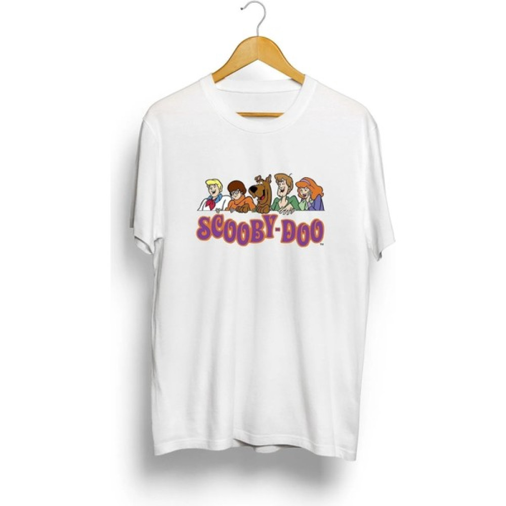 Moon Life Unisex Oversize Beyaz Scooby Doo Baskılı Nefes Alan T-Shirt Erkek T-shirt Fiyatı