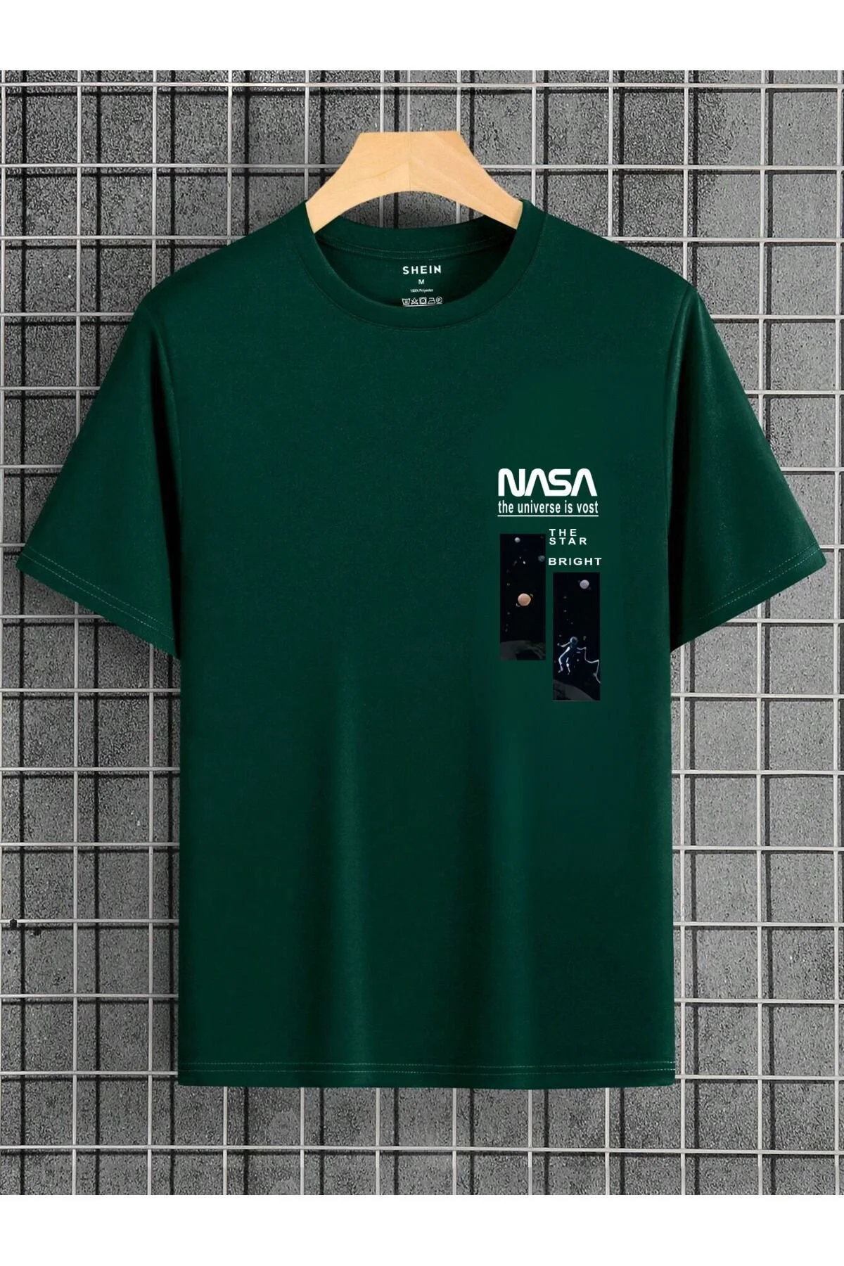 MOONBULL Erkek NASA The Star Baskılı Oversize T-shirt M Beden" Bayan T-shirt Fiyatı