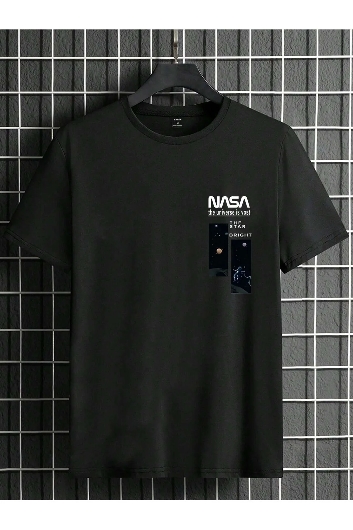 MOONBULL Erkek NASA The Star Baskılı Oversize T-shirt XL Beden" Bayan T-shirt Fiyatı