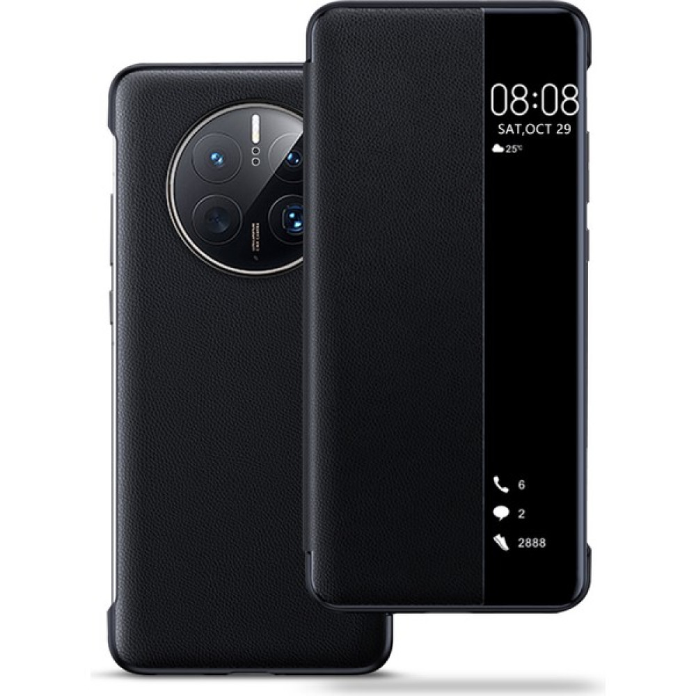 Mooncase Huawei Mate 50 Pro İçin Pu Deri Koruyucu Telefon Kılıfı - Siyah (Yurt Dışından) Cep Telefonu Kılıfı Fiyatı