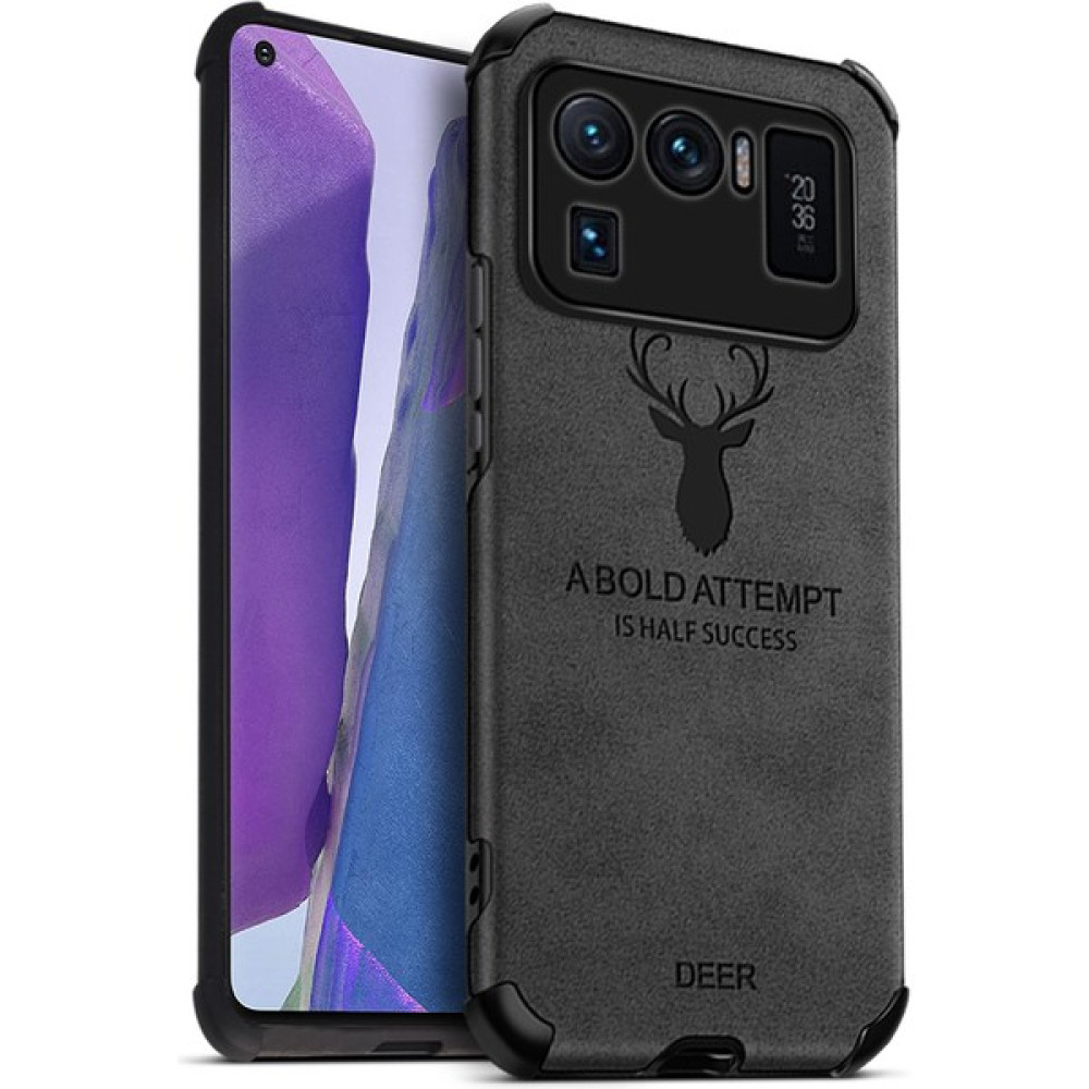 Mooncase Xiaomi Mi 11 Ultra Geyik Kılıfı Ince Mat Deri Arka Kılıf (Yurt Dışından) - Siyah Cep Telefonu Kılıfı Fiyatı
