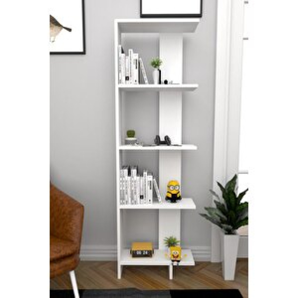 Moonlife Basic Dekoratif Kitaplık Beyaz Kitaplık Fiyatı