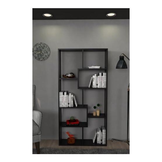 Moonlife Siyah Zebra Dekoratif Kitaplık
