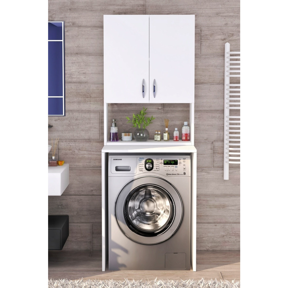 Moonlife Üst Dolaplı Çok Amaçlı Çamaşır Makinesi Dolabı Beyaz Banyo Dolabı / Mobilyası Fiyatı