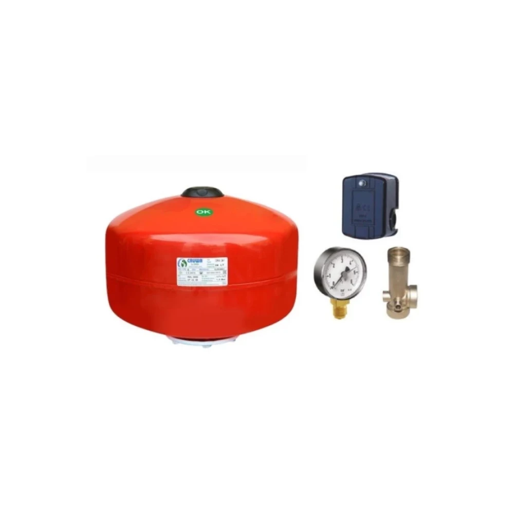 Moonshop 24 Litre Italyan Kafa Kure Takimi Su Pompasi Hidroforu Seti 24 Lt Kure Hidrofor Genlesme Tanki Anahtar Fiyatı