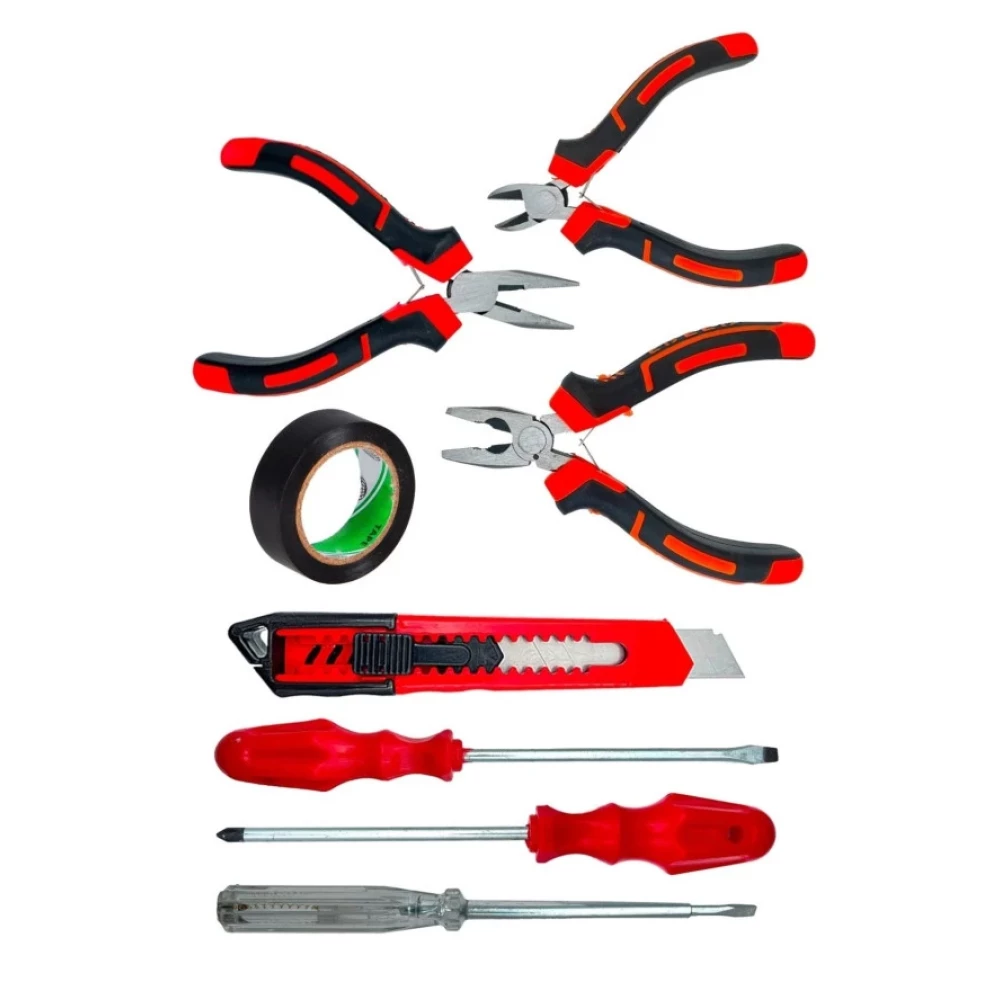 Moonshop 3 Lu Mini Pense Yan Keski Kargaburnu Set+3 Lu Tornavida+Falcata+Bant Takim Seti. Pense Fiyatı